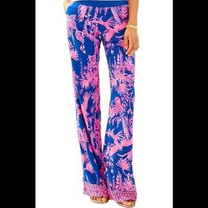 Lilly Pulitzer Night Caw beach pant EUC
